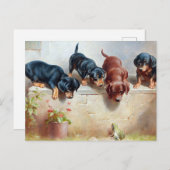 Carte postale Pups vintage (Devant / Derrière)