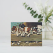 Carte postale Pups vintage (Debout devant)
