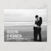 Carte postale 'Pure Simplicity Save The Date' - Bl