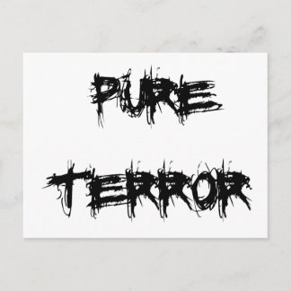 Carte Postale Pure Terreur Halloween Thème Horreur Movie