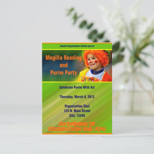 Carte postale Purim (Debout devant)