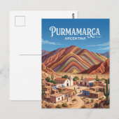 Carte Postale Purmamarca Argentine (Devant / Derrière)