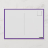 Carte Postale Purple 50e anniversaire Merci photo (Dos)