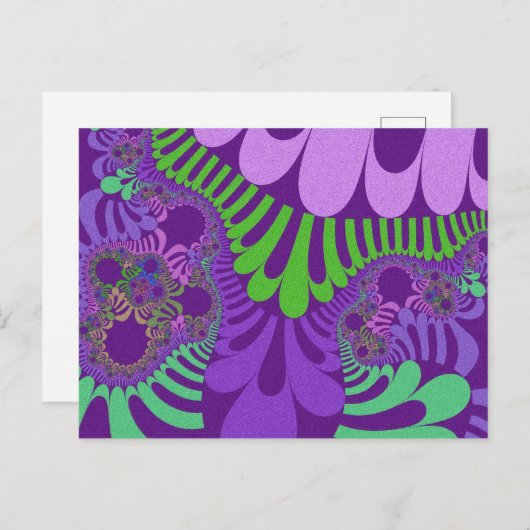 Carte Postale Purple and Green Mod (Devant / Derrière)