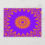 Carte Postale Purple and Orange Sun Rays (Devant)