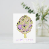 Carte Postale Purple Artichoke (Debout devant)