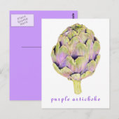 Carte Postale Purple Artichoke (Devant / Derrière)