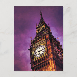 Carte Postale Purple Big Ben