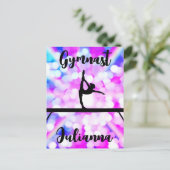 Carte Postale Purple Bokeh Blast Gymnastics Beam Personalized    (Debout devant)