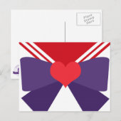 Carte postale "Purple Bow" (7/9) (Devant / Derrière)