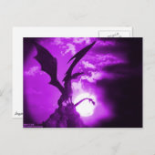 Carte postale Purple Dragon 2 | Salutation Imagina (Devant / Derrière)