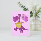 Carte Postale Purple Dragon Cupcake Balloons (Debout devant)