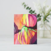 Carte Postale Purple figs original art watercolor drip painting (Debout devant)