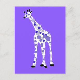 Carte Postale PURPLE Giraffe
