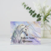 Carte Postale Purple Gold Dream Unicorn (Debout devant)