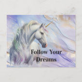 Carte Postale Purple Gold Dream Unicorn (Devant)