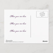 Carte Postale Purple grunge (Dos)