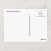 Carte postale Purple Happy Birthday Song (Dos)