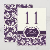 Carte Postale Purple, ivoire, rose Tirage Damas Numéro de tablea (Devant / Derrière)