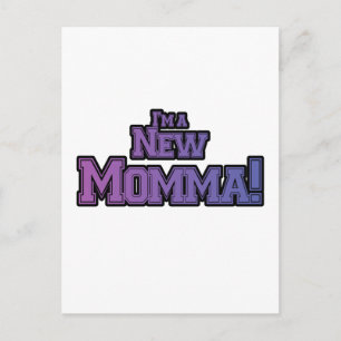 Carte Postale Purple Je suis un nouveau t-shirts et cadeaux Momm