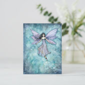 Carte Postale Purple Lavender Fairy Art par Molly Harrison (Debout devant)