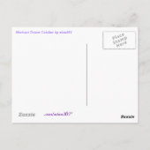 Carte Postale Purple N Gold Dream Catcher PostCard (Dos)