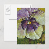 Carte postale Purple Pansy (Devant / Derrière)
