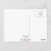 Carte Postale Purple Pansy - Gentillesse (Dos)