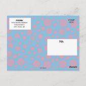 Carte Postale Purple passion sentiment bleu lune art vertiges po (Dos)