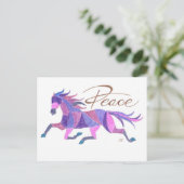 Carte Postale Purple Peace Horse Par Sherry Jarvis (Debout devant)