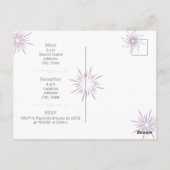 Carte Postale Purple Pink Paris Fireworks Quinceañera (Dos)