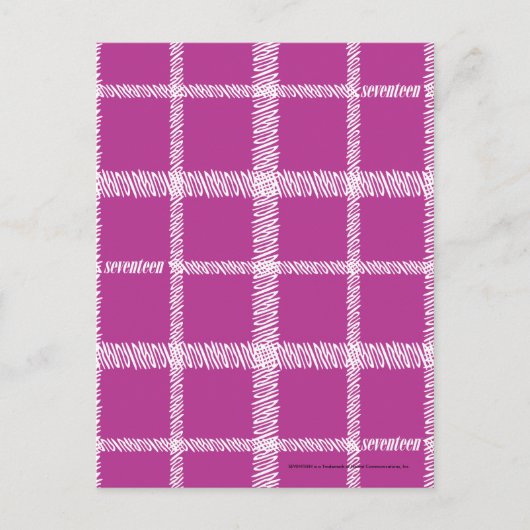 Carte Postale Purple plaid (Devant)