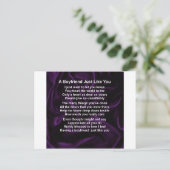 Carte Postale Purple - Poème de petit ami (Debout devant)