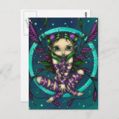 Carte postale "Purple Ribbon Fairy" (Devant / Derrière)