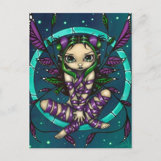 Carte postale "Purple Ribbon Fairy" (Devant)