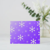 Carte Postale Purple Snowflakes (Debout devant)