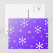 Carte Postale Purple Snowflakes (Devant / Derrière)