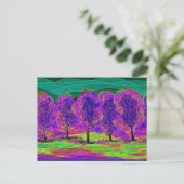 Carte Postale Purple Trees par Mark Edward Westerfield (Debout devant)
