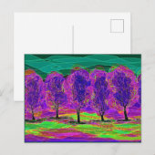 Carte Postale Purple Trees par Mark Edward Westerfield (Devant / Derrière)
