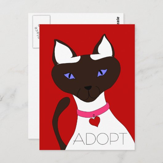 Carte postale Purr-fect Moira ADOPT (Devant / Derrière)