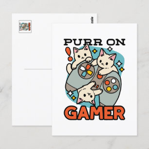 Carte Postale Purr sur joueur - Conception de jeu vidéo avec un 