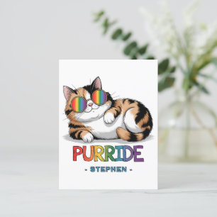 Carte Postale Purride - Pride de chats Cool LGBTQ