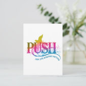 Carte Postale PUSH arc-en-ciel (Debout devant)