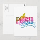 Carte Postale PUSH arc-en-ciel (Devant / Derrière)