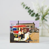 Carte Postale Pushcart sur la promenade (Debout devant)