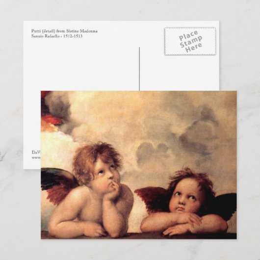 Carte postale Putti de Rafael (Devant / Derrière)