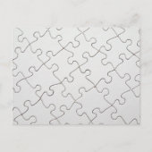Carte Postale Puzzle blanc (Devant)