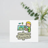 Carte Postale Puzzle Conserver le calme (Debout devant)