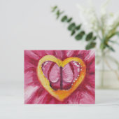 Carte Postale Puzzle d'amour papillon (Debout devant)