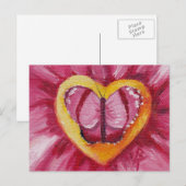 Carte Postale Puzzle d'amour papillon (Devant / Derrière)